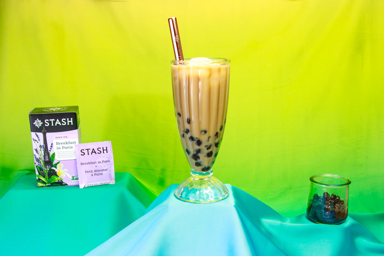 Breakfast in Paris Milk Tea Recipe with Boba