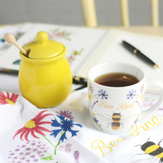 Bee Kind Mug and Honey Gift Box